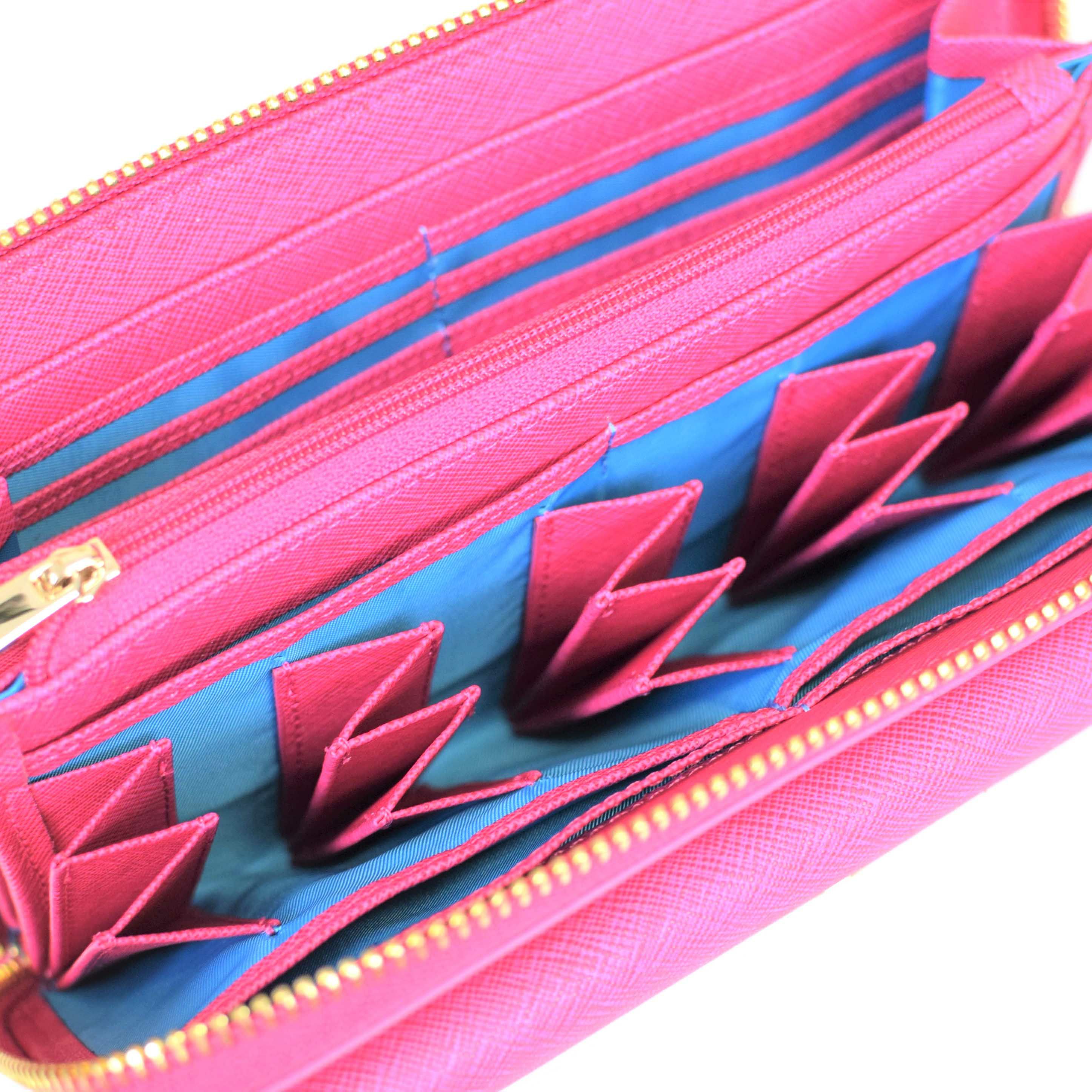 ウォレットバッグ 長財布 サフィアノレザー