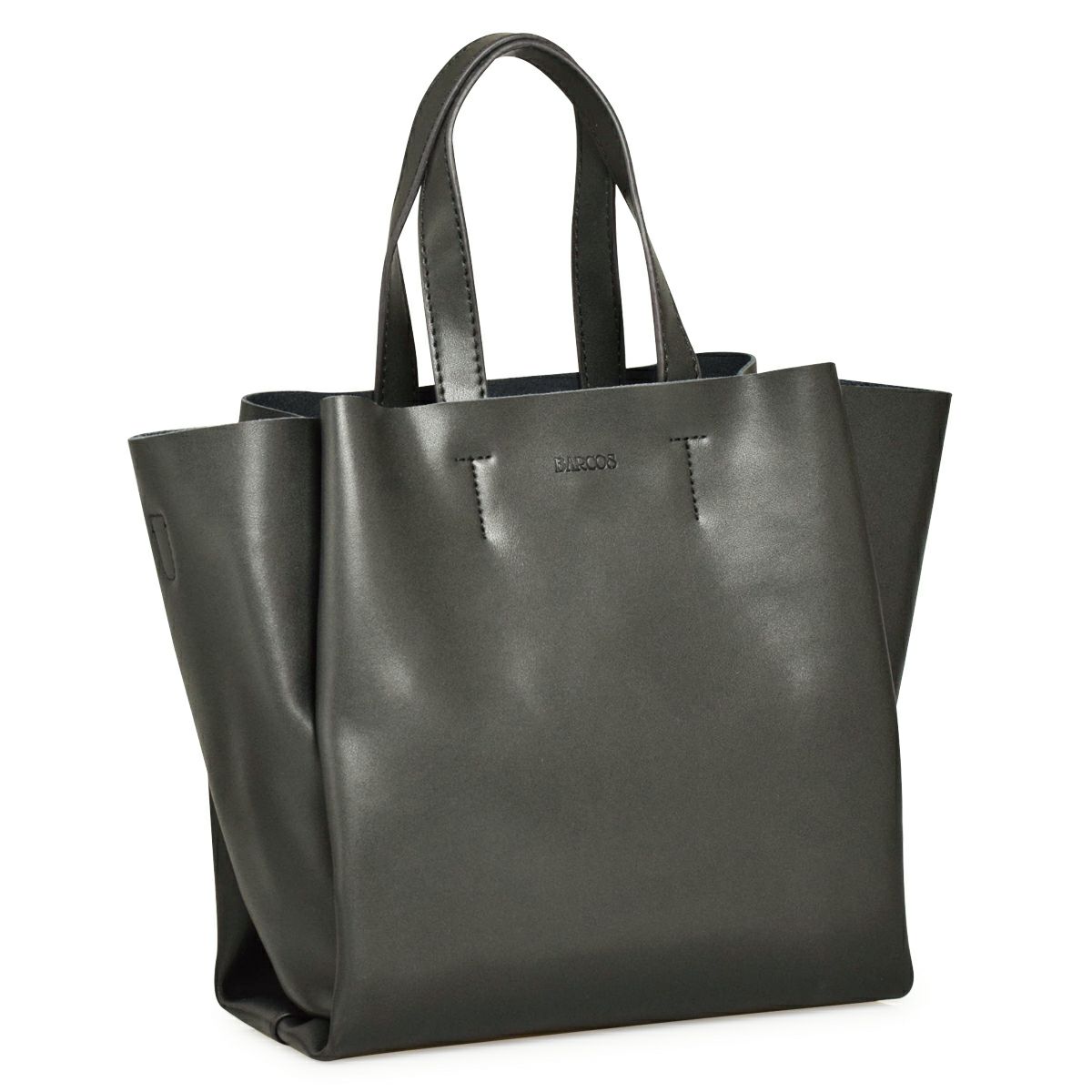 ハンドバッグ シフォン レザー