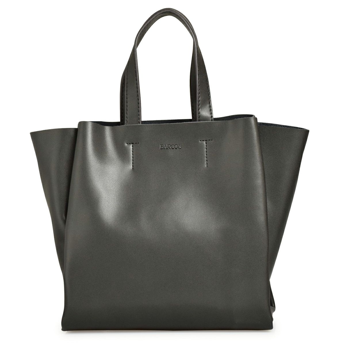 ハンドバッグ シフォン レザー