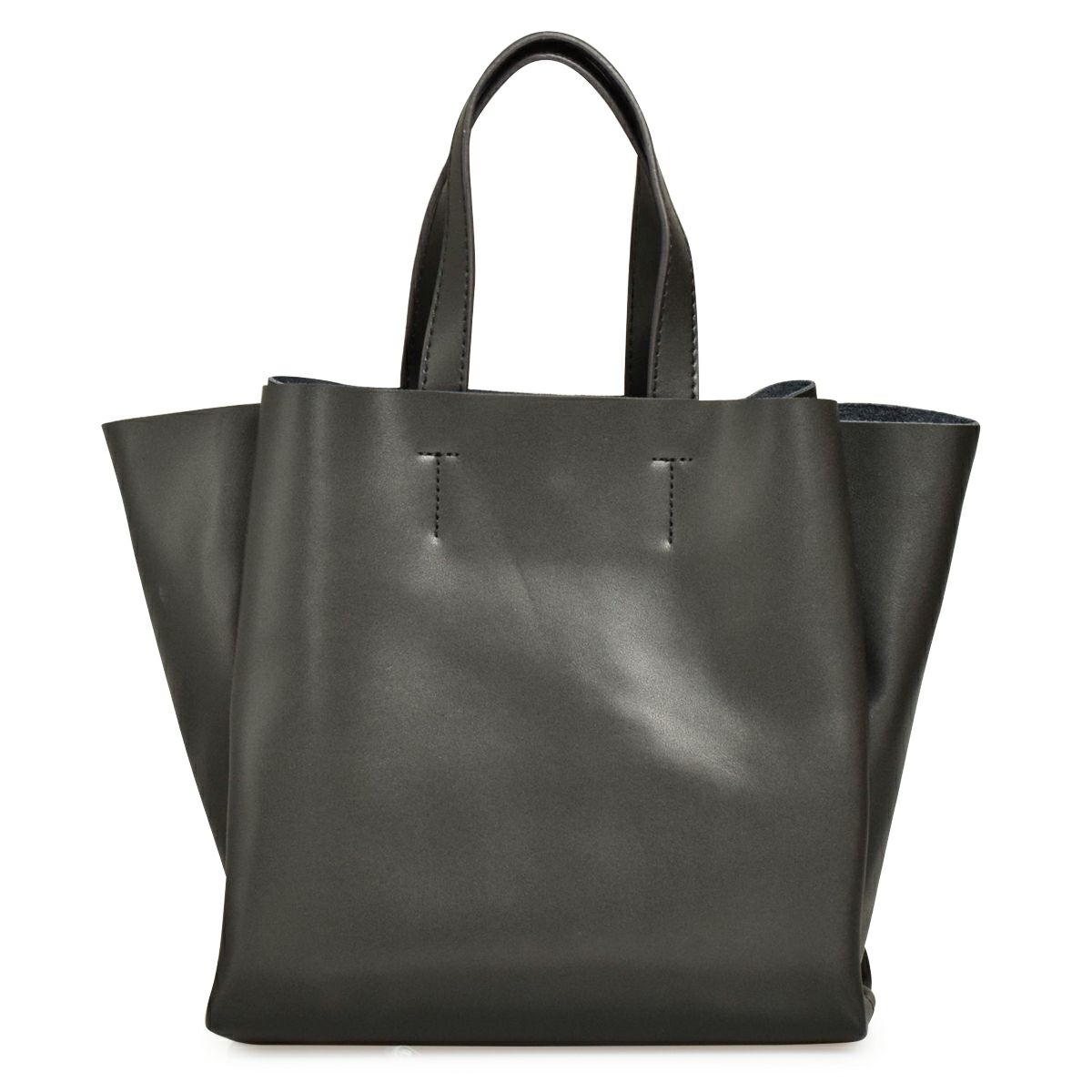 ハンドバッグ シフォン レザー
