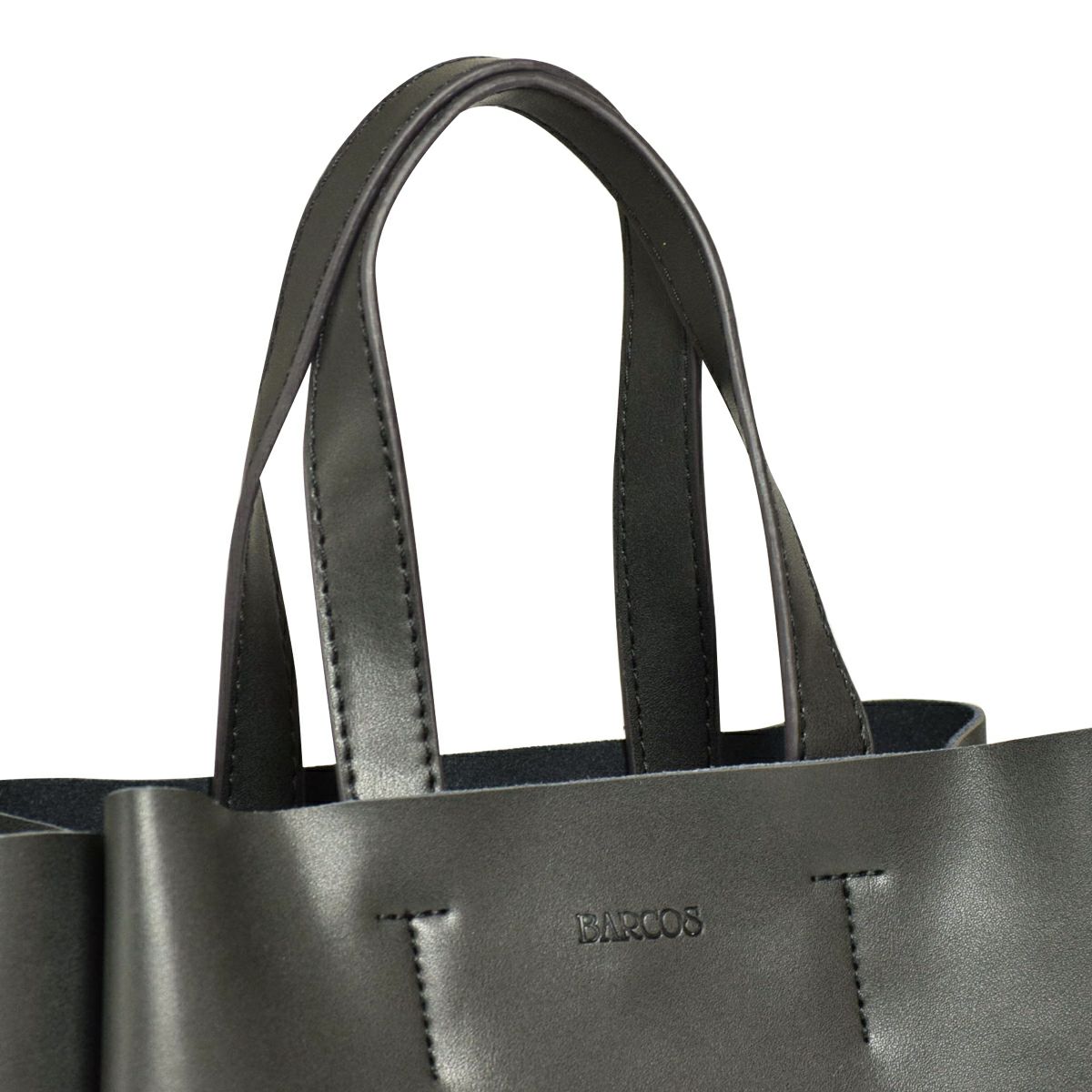 ハンドバッグ シフォン レザー