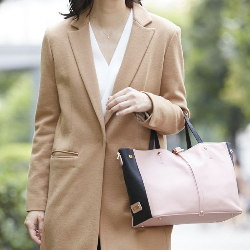 2wayシュリンクレザーハンドバッグ