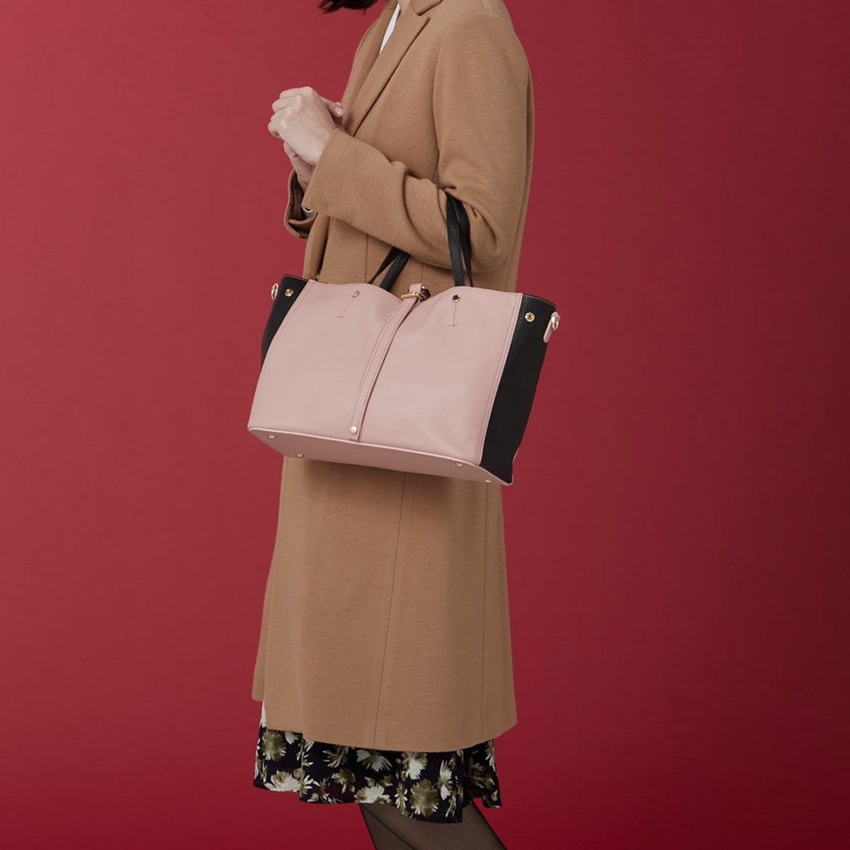 2wayシュリンクレザーハンドバッグ