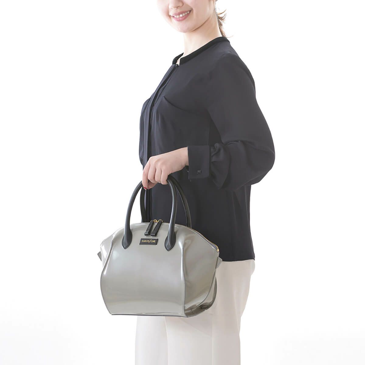 ハンドバッグ 日本製 切目縫合型 パールエナメル | バルコス公式