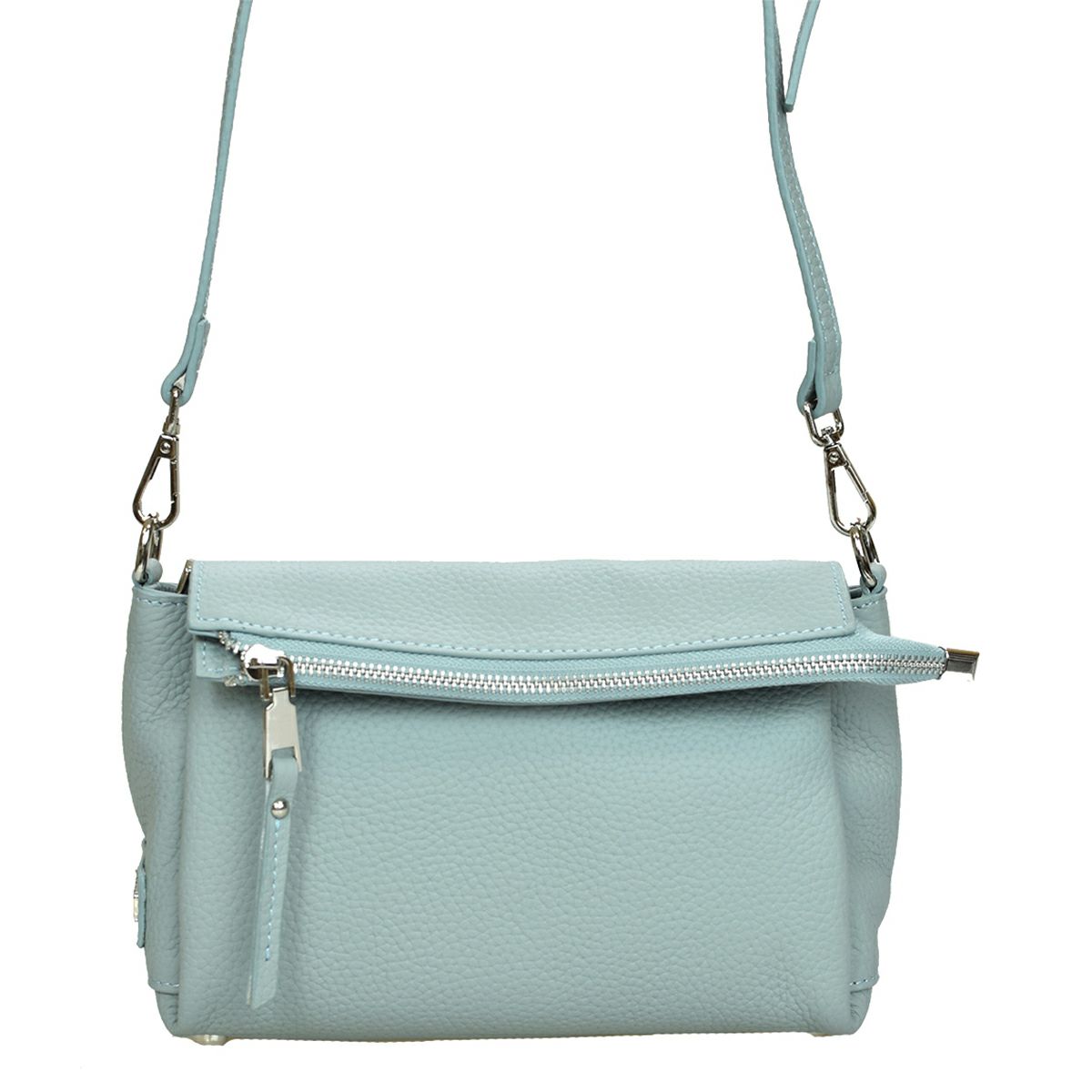 ミニポシェット ファスナー 3部構造 シュリンクレザー