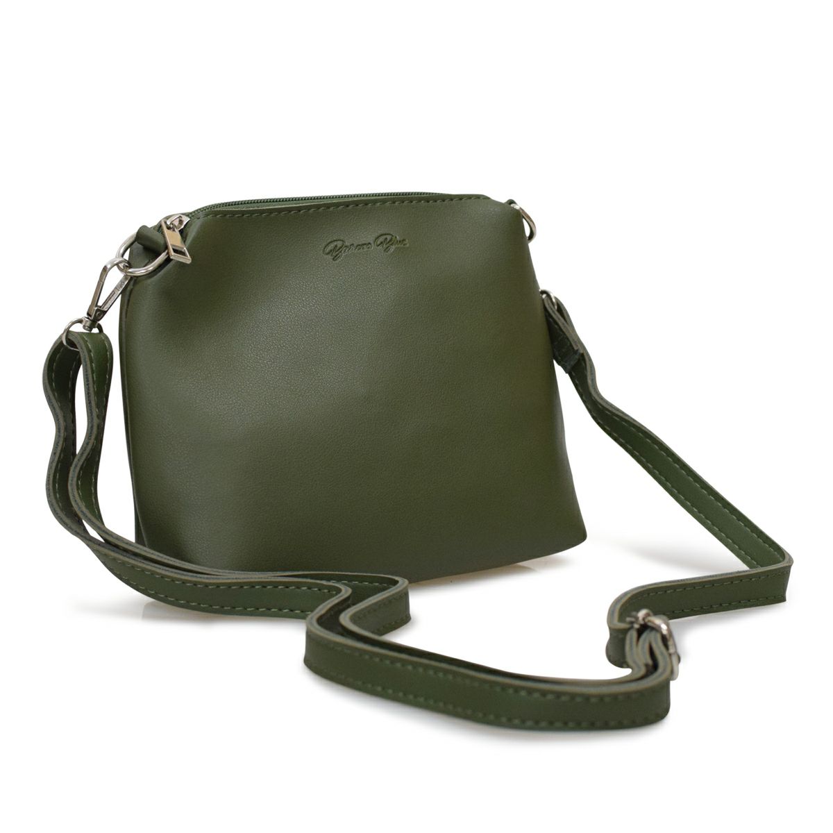 フェイクレザーショルダーバッグ