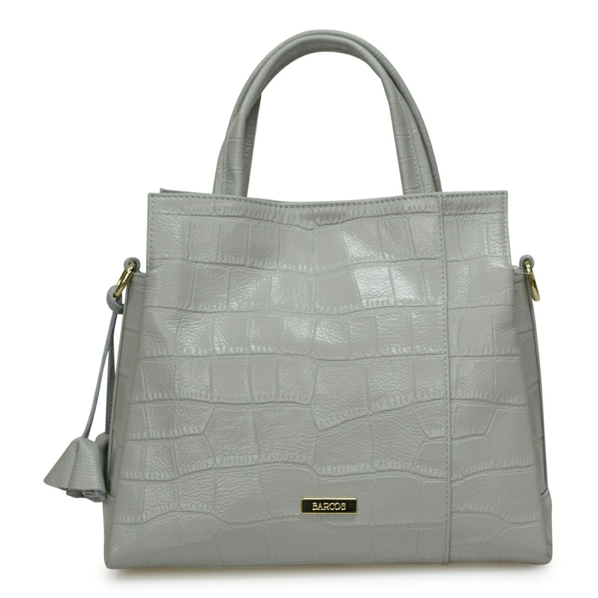 ハンドバッグ 2way クロコダイル型押し レザー