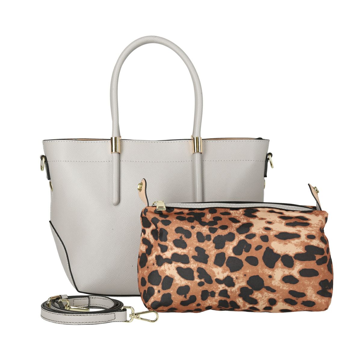 ポーチ付き2wayハンドバッグ