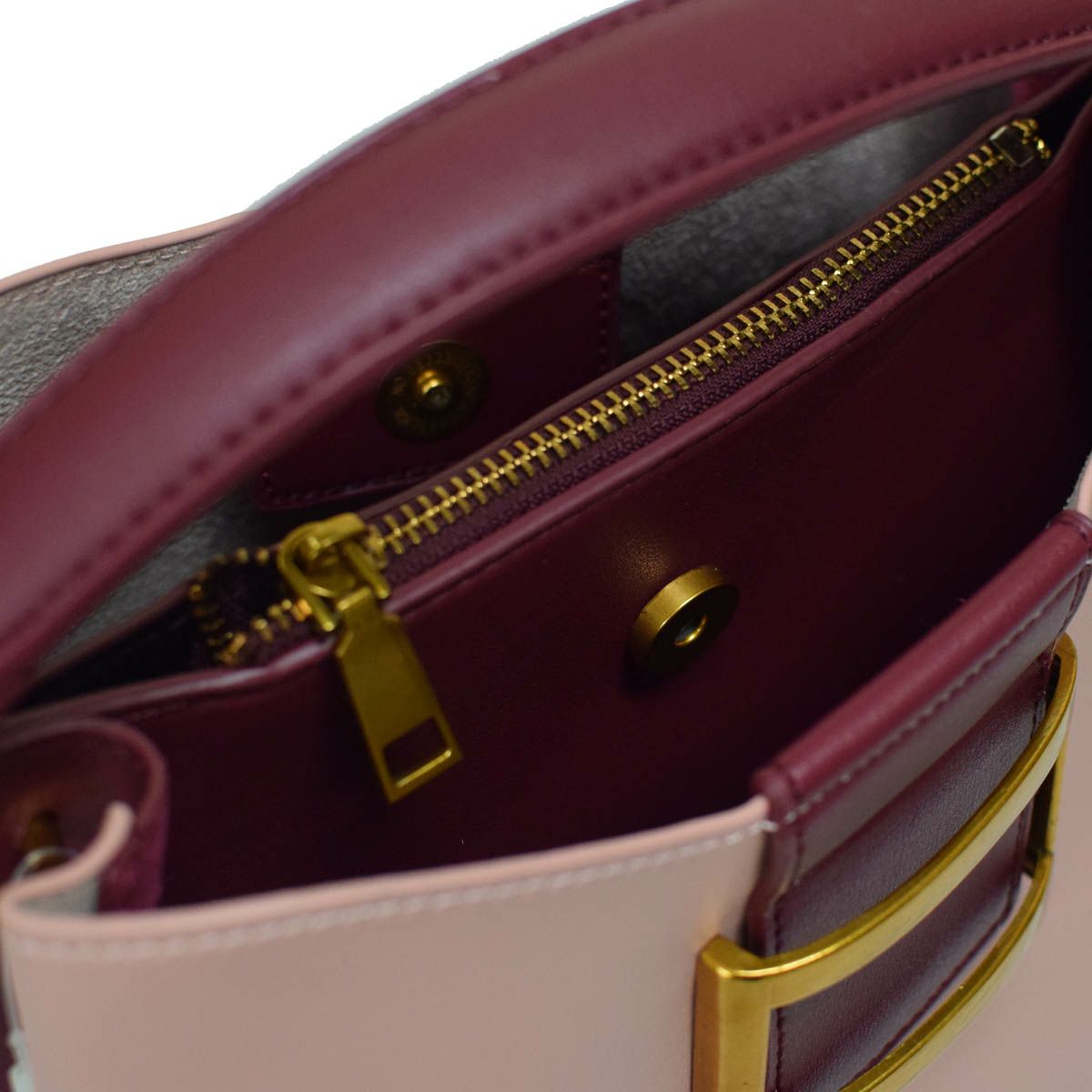 バイカラーハンドバッグ