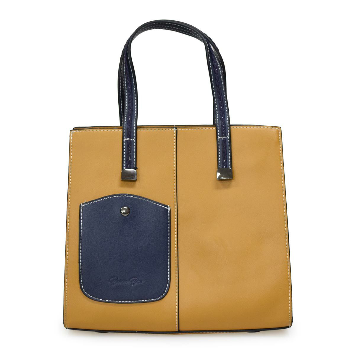 バイカラーハンドバッグ