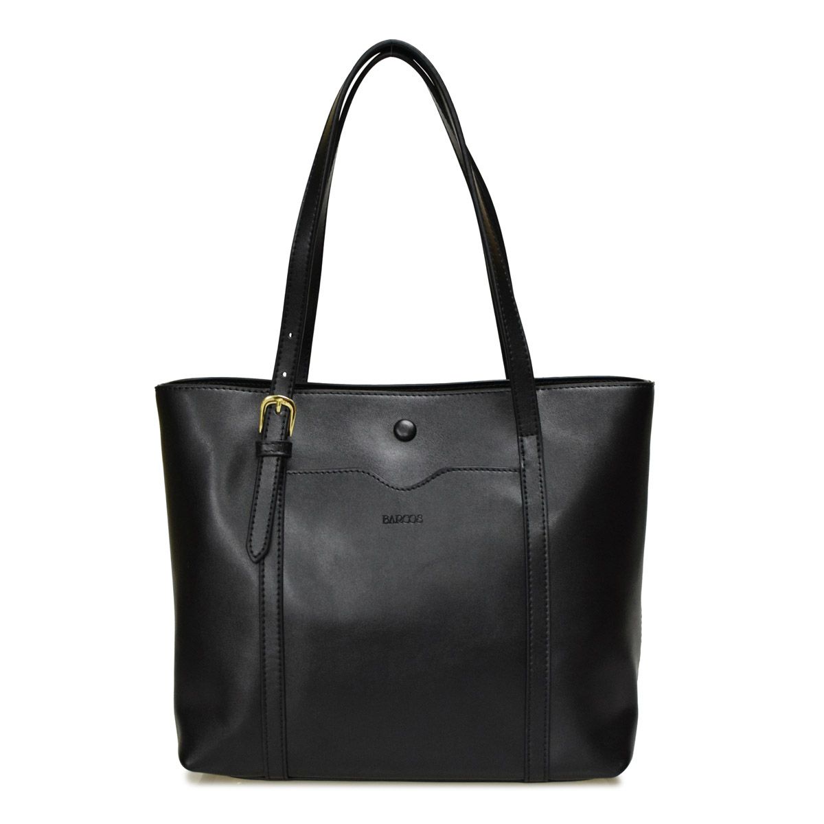 3層ポケット2wayレザートート