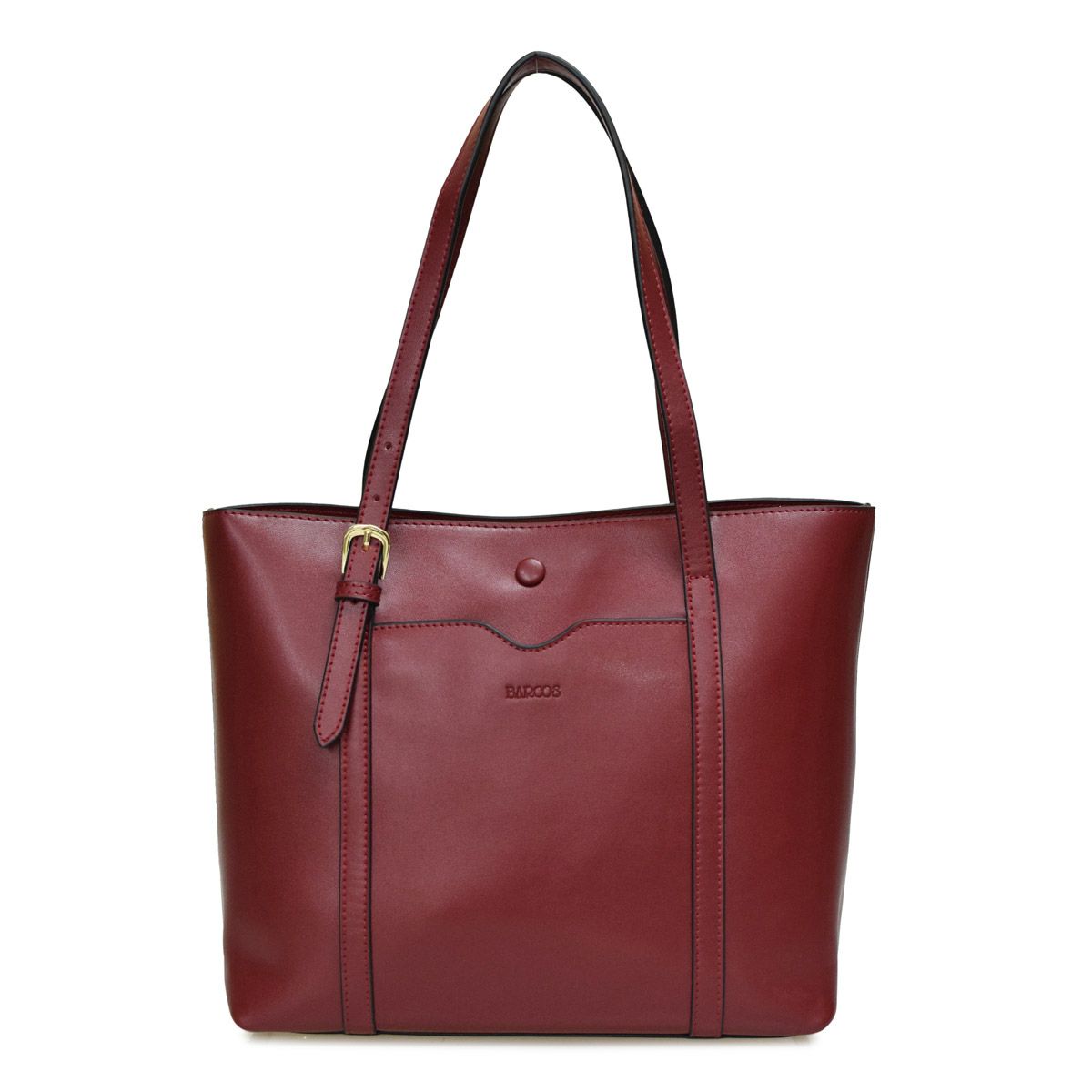 3層ポケット2wayレザートート