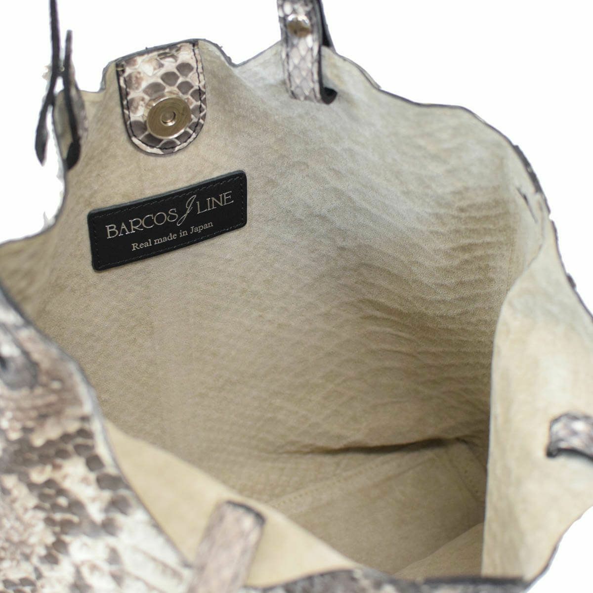 単衣型パイソントートバッグ