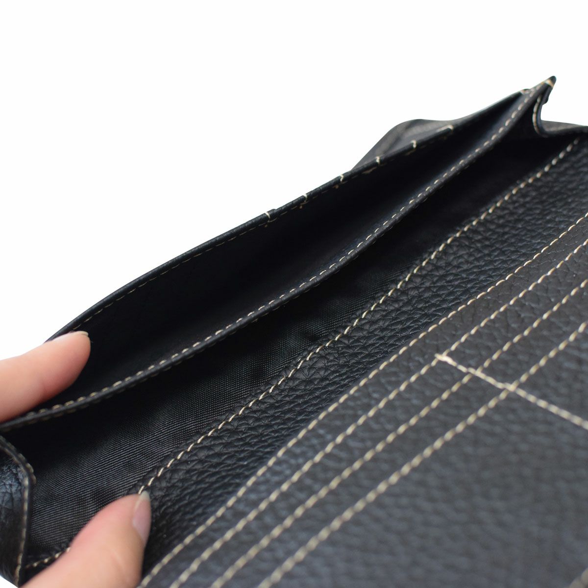 シュリンクレザー長財布