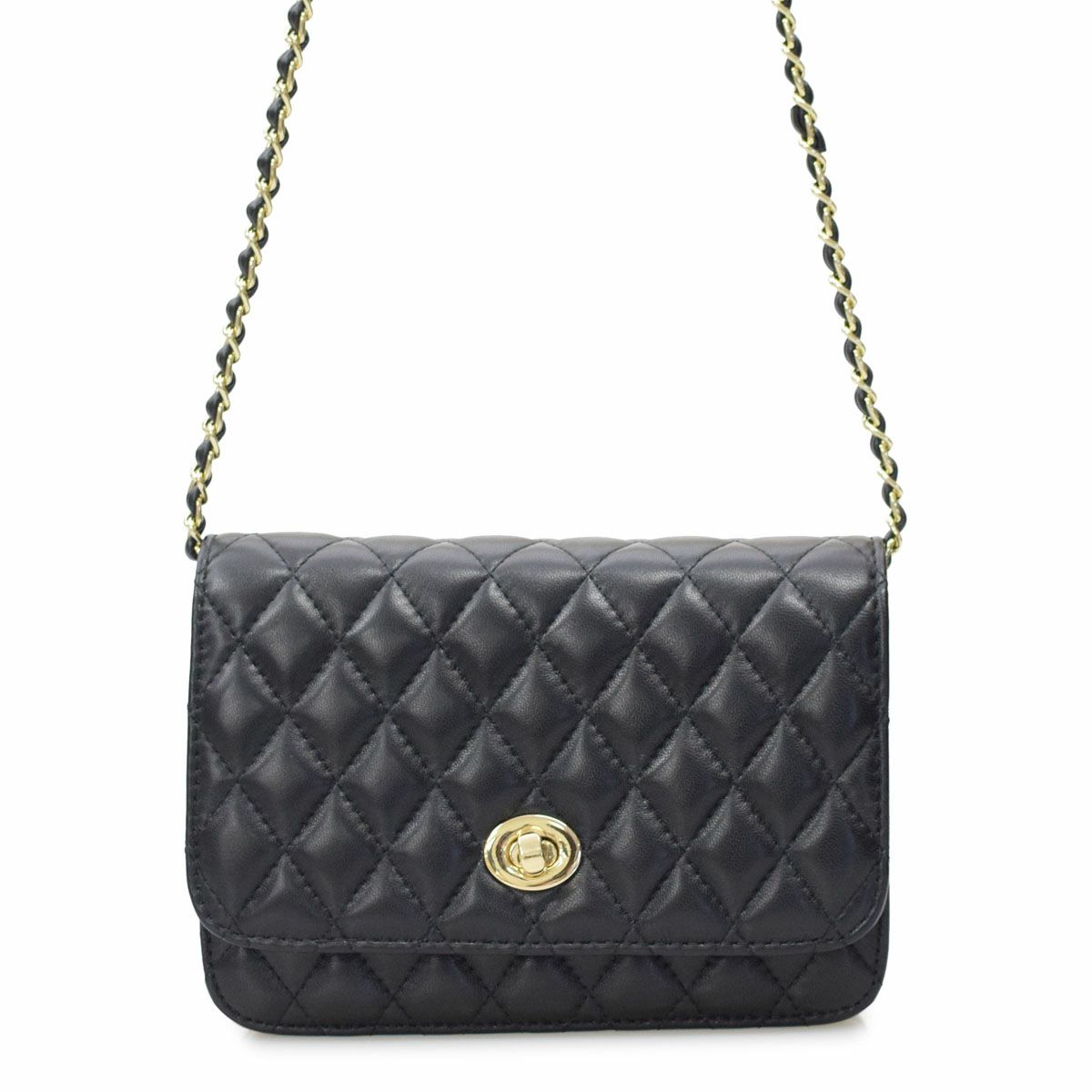 キルティングレザーポシェット