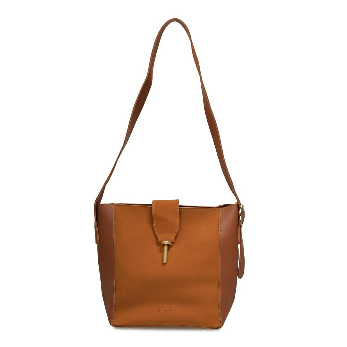 フェイクレザーショルダーバッグ