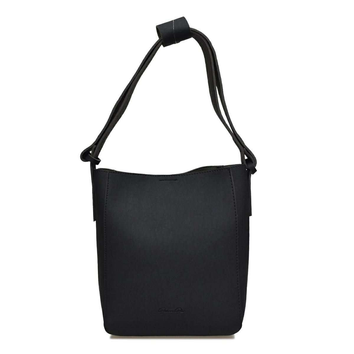 フェイクレザーショルダーバッグ