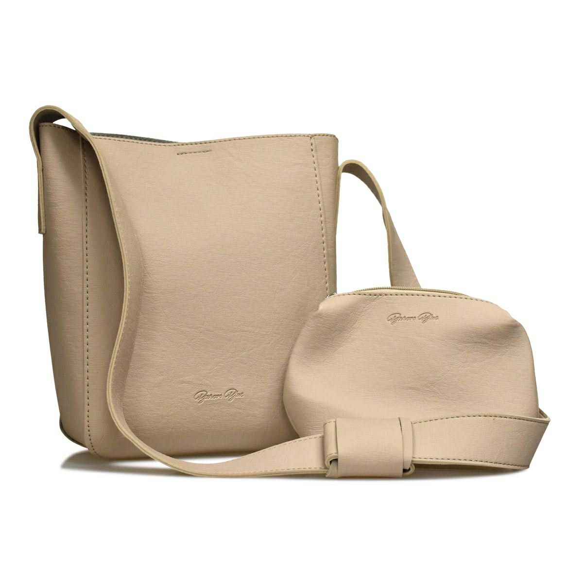 フェイクレザーショルダーバッグ