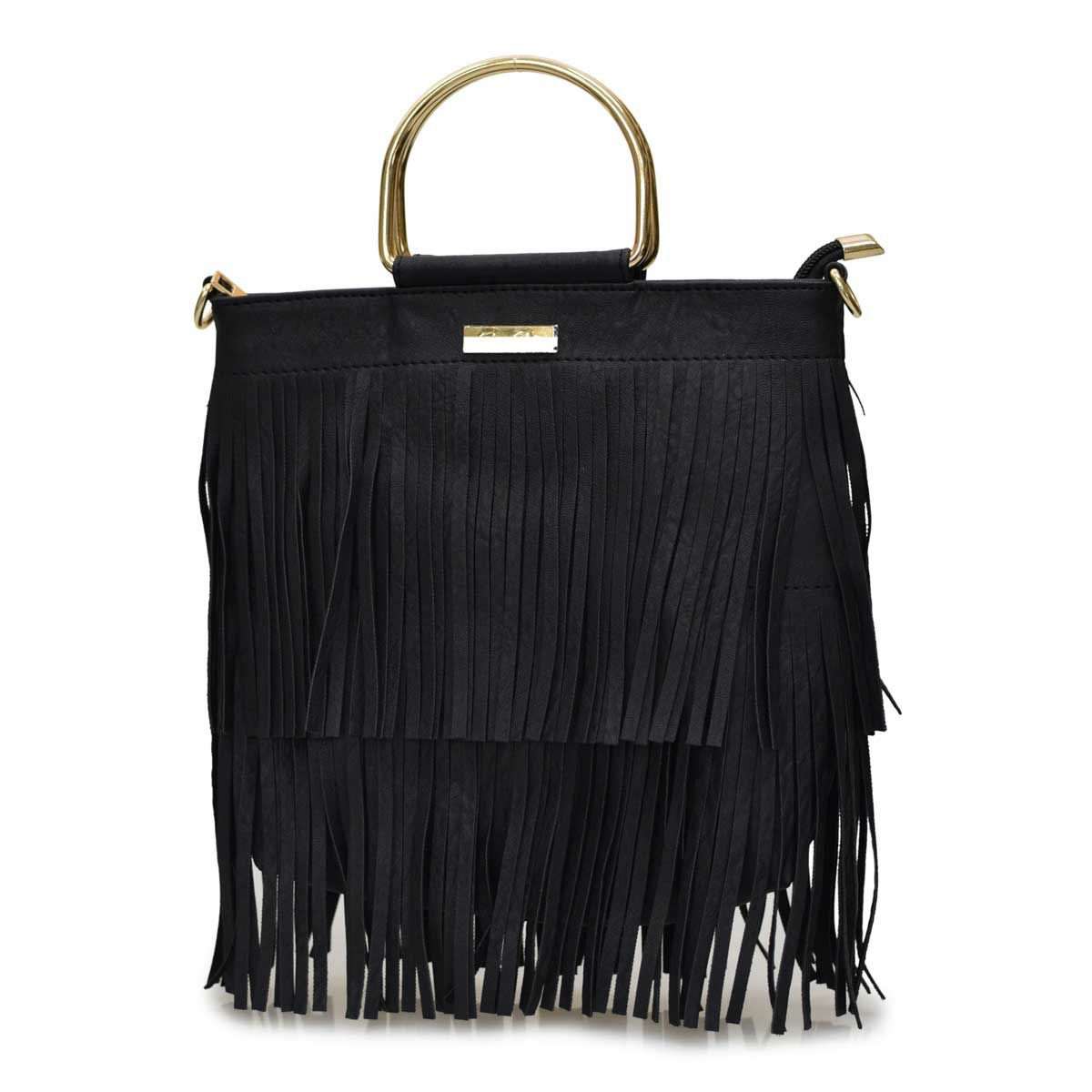 フリンジ2wayハンドバッグ