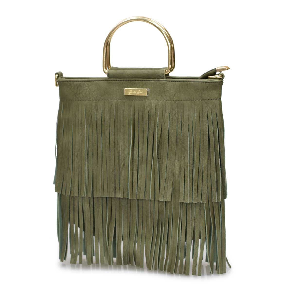 フリンジ2wayハンドバッグ