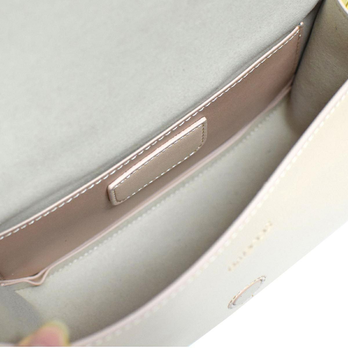 メタルハンドルレザーポシェット