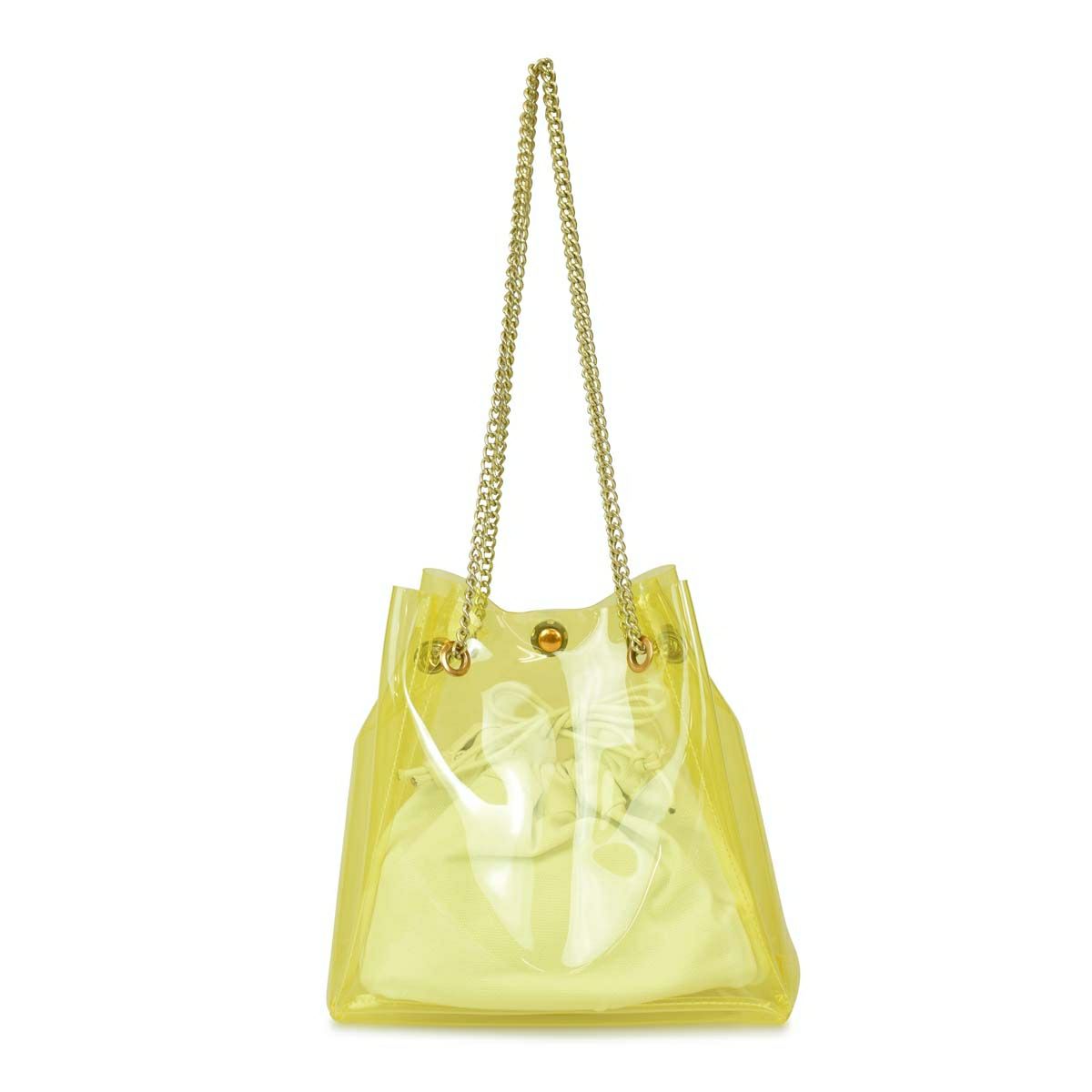 バルコスブルークリアショルダーバッグ