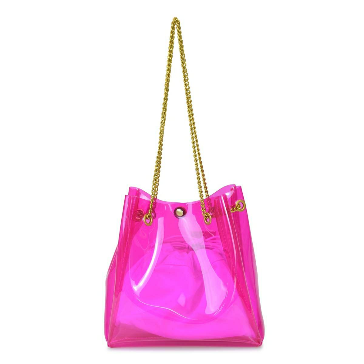 バルコスブルークリアショルダーバッグ