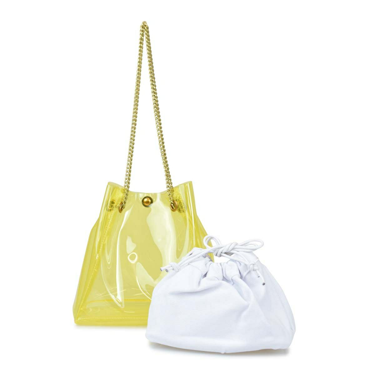 バルコスブルークリアショルダーバッグ