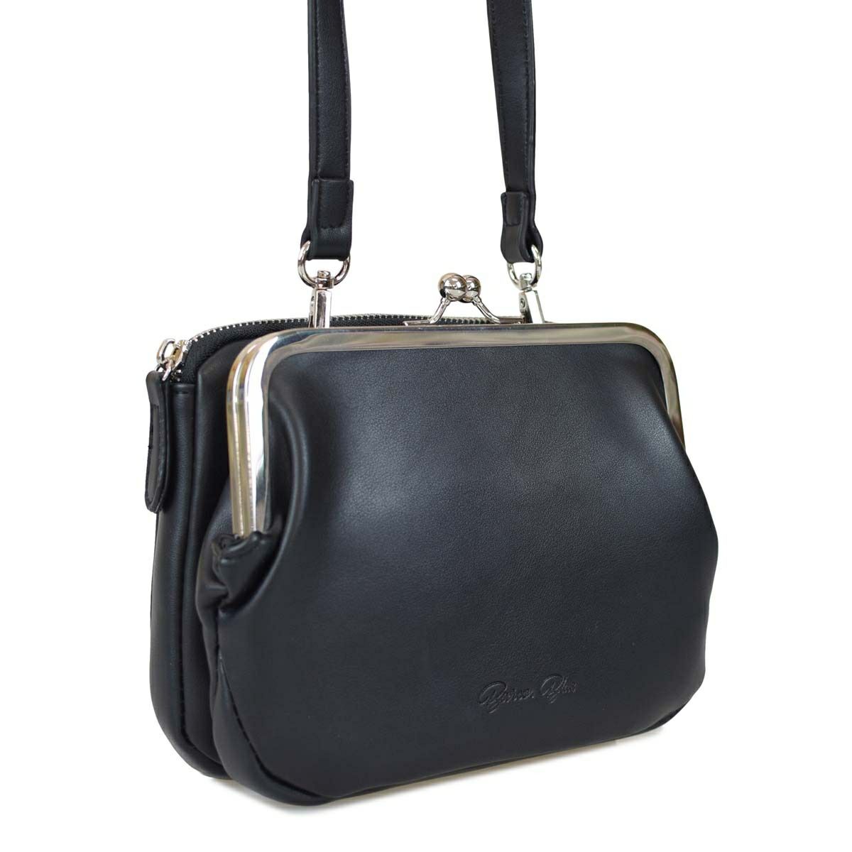 バルコスブルーがま口ポシェット