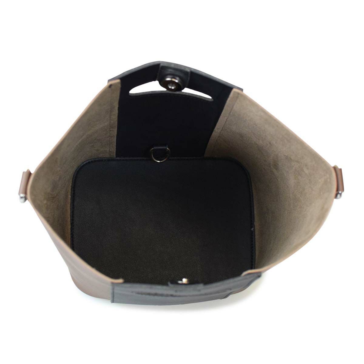 配色バケツバッグ