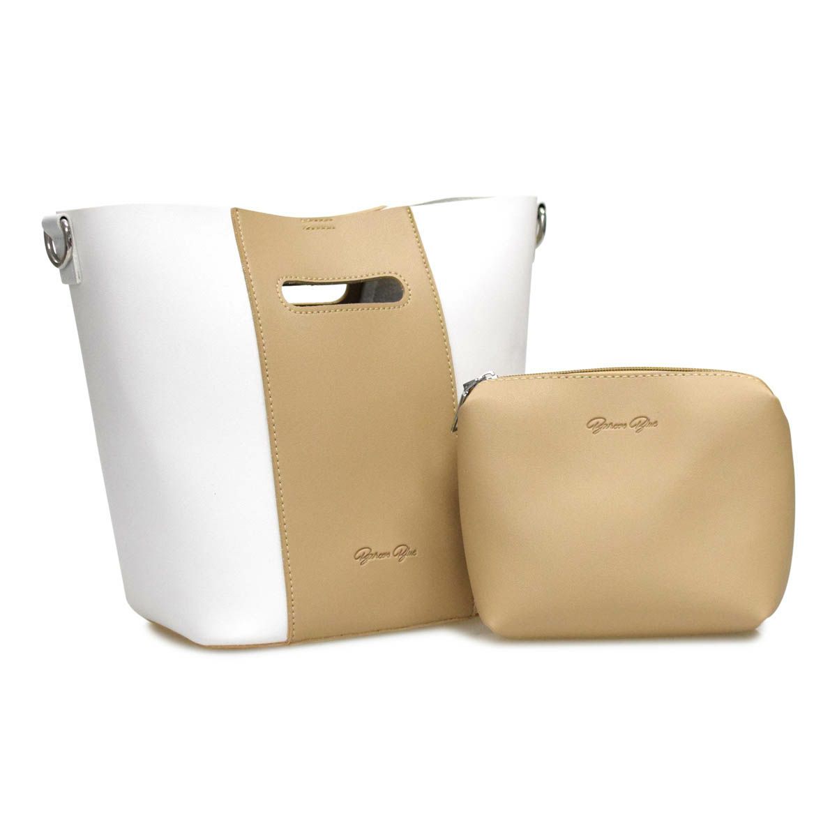 配色バケツバッグ