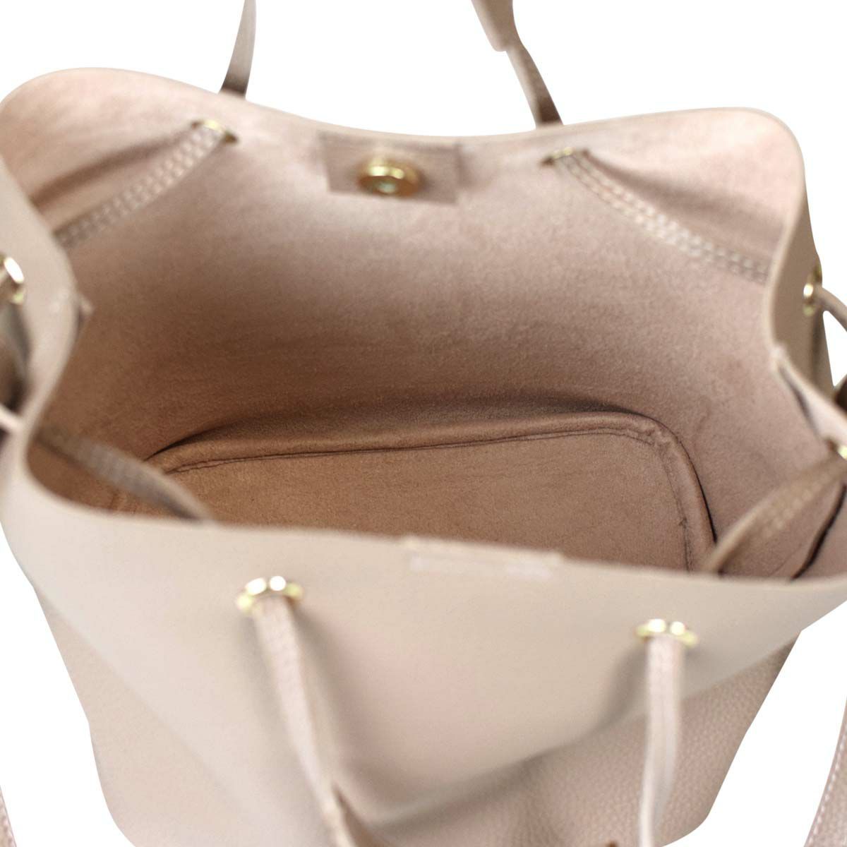 タッセル付巾着バッグ