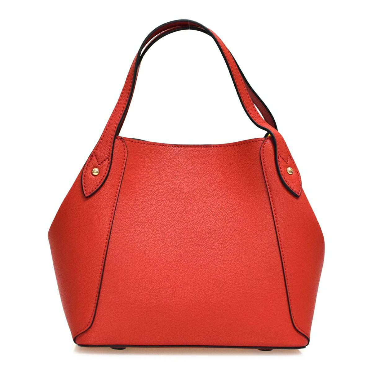 チャーム付きレザー3wayハンドバッグ