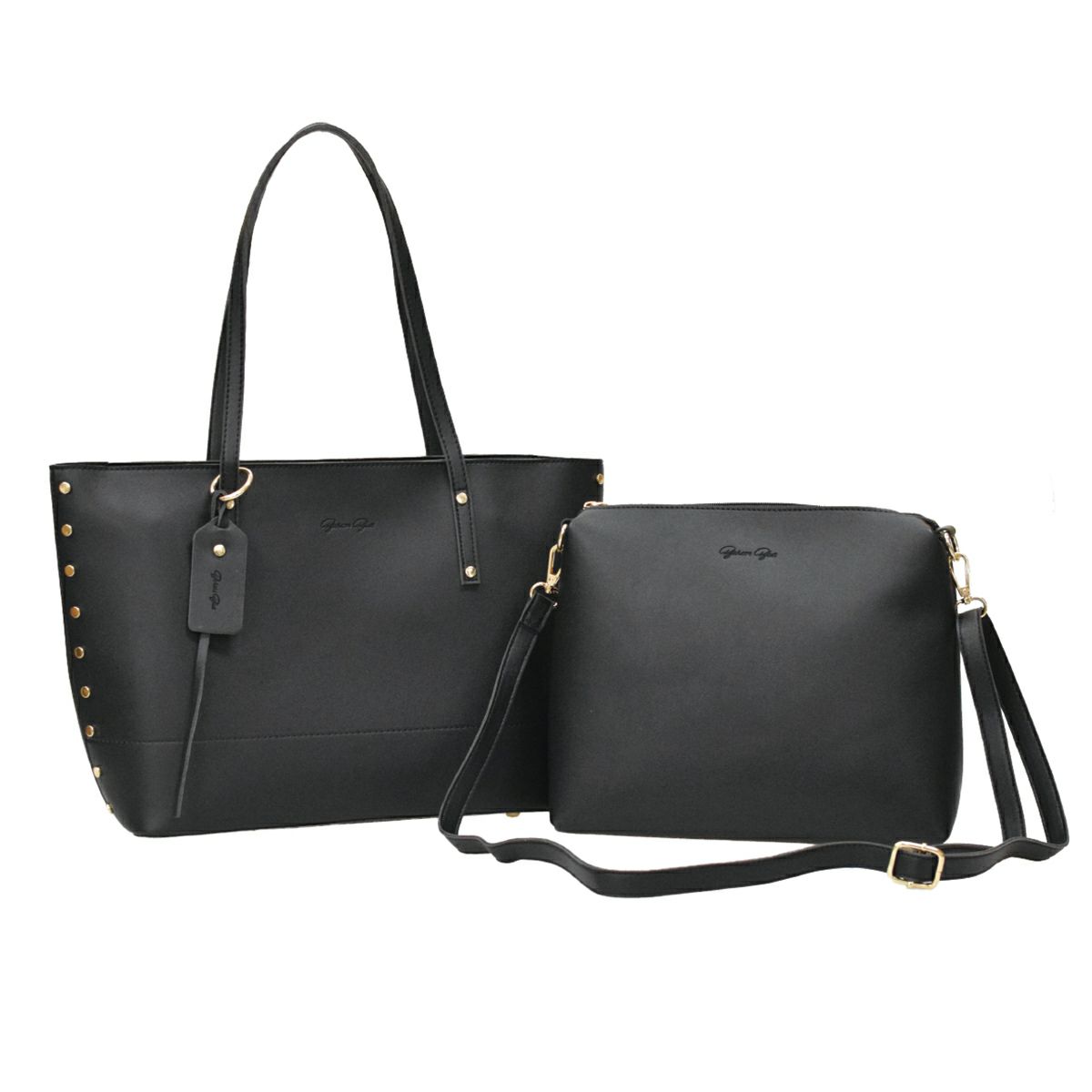 リベット付きトートバッグ