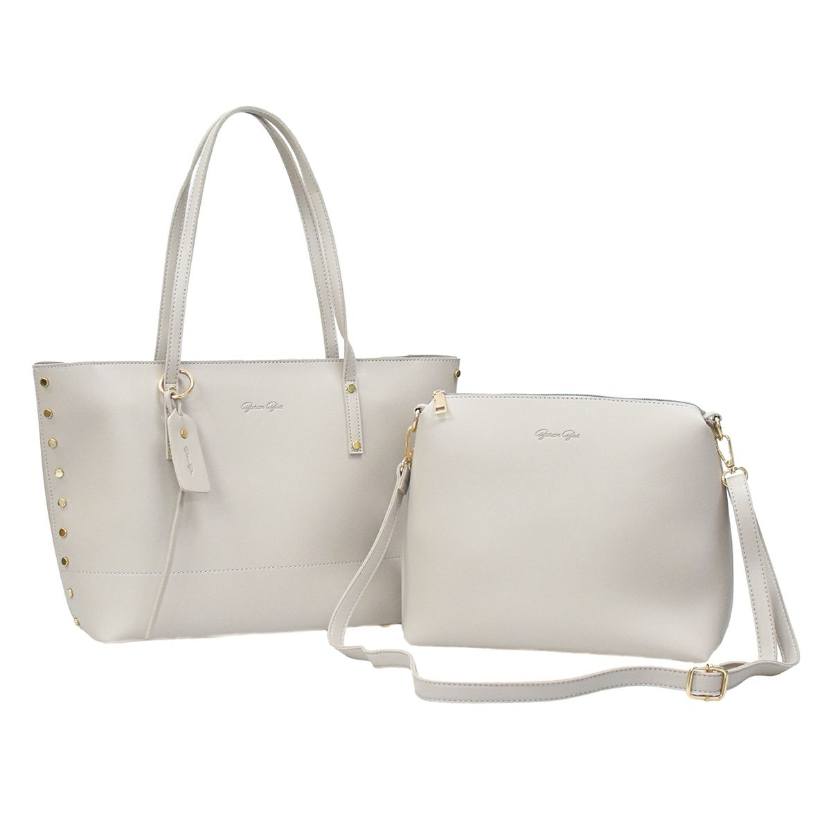 リベット付きトートバッグ