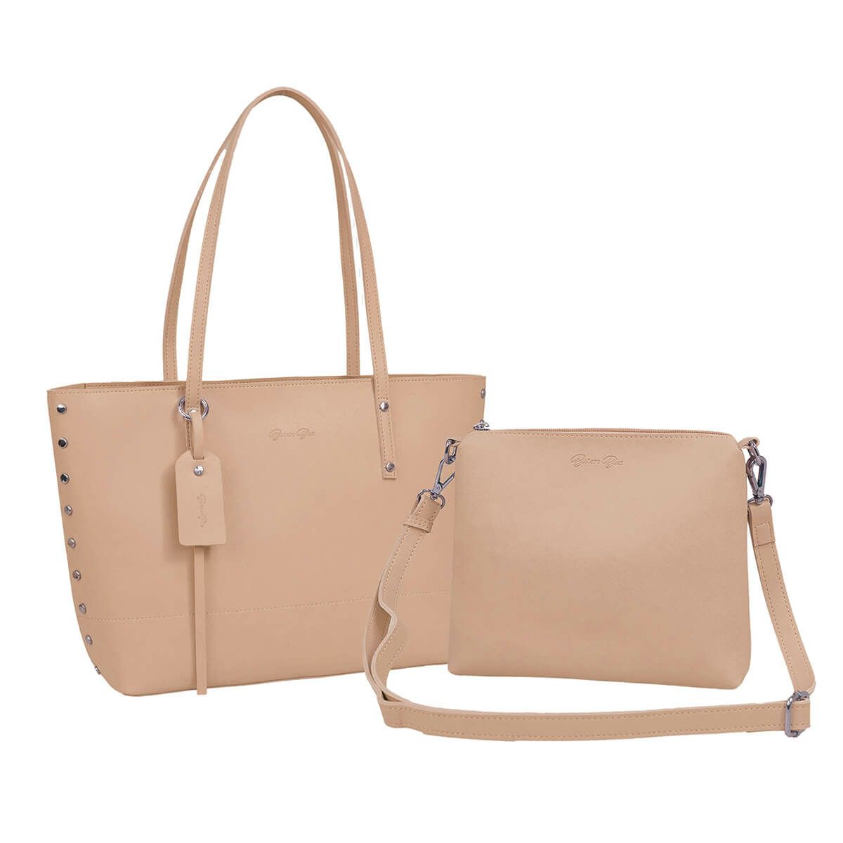 リベット付きトートバッグ