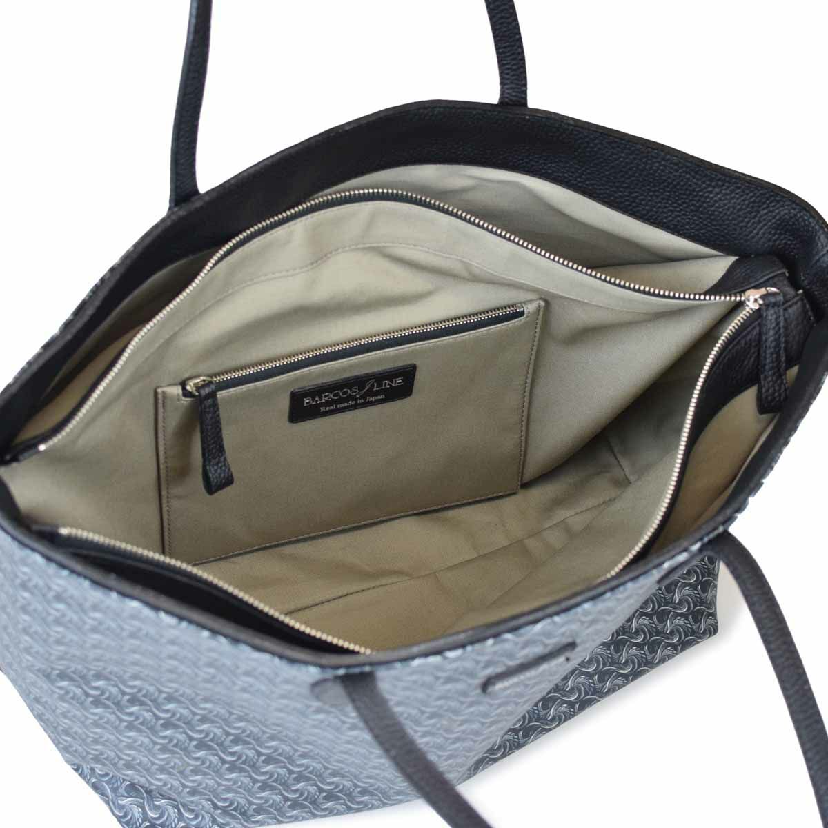 トートバッグ 日本製 鳥プリント 大サイズ