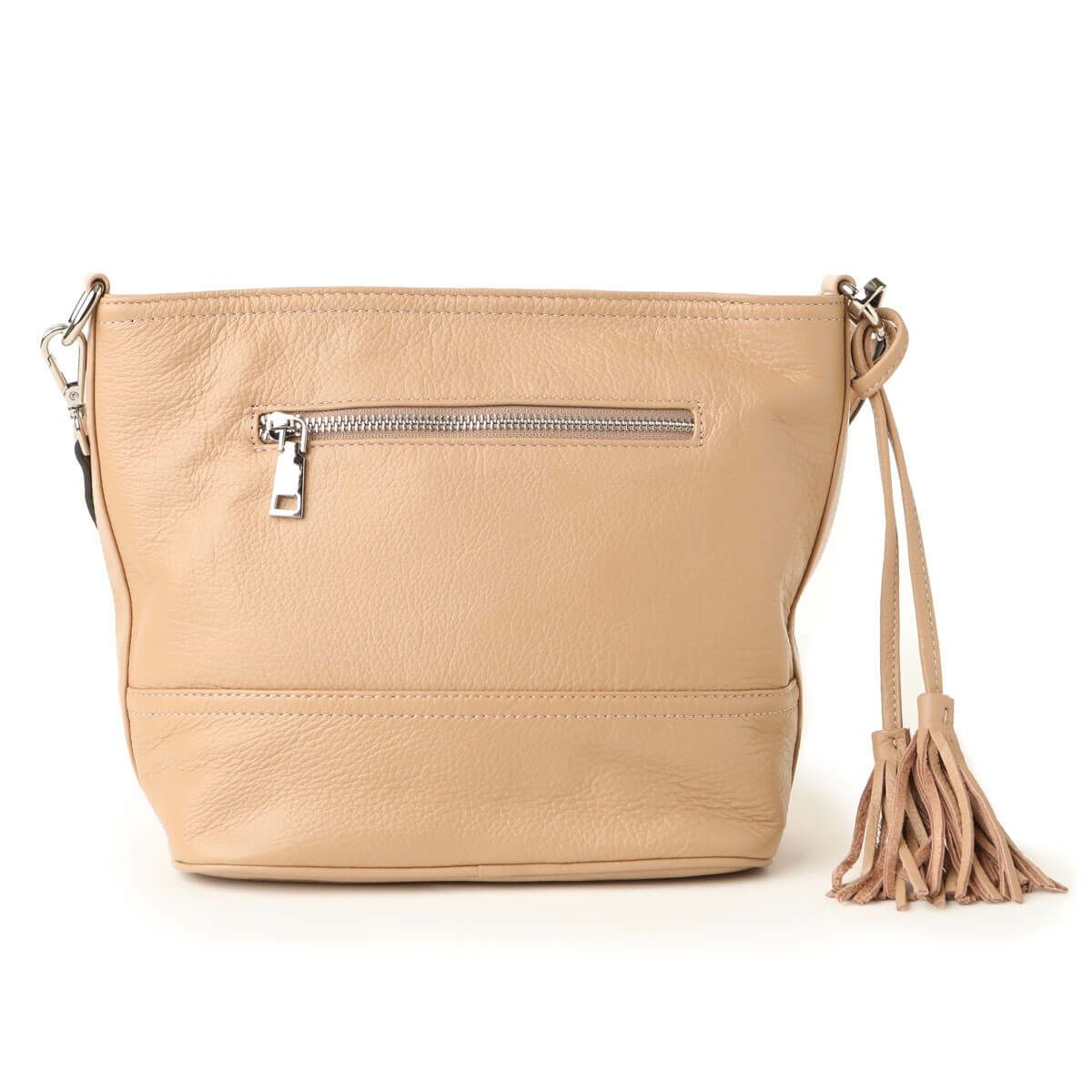 シュリンクレザーチャーム付き2wayハンドバッグ