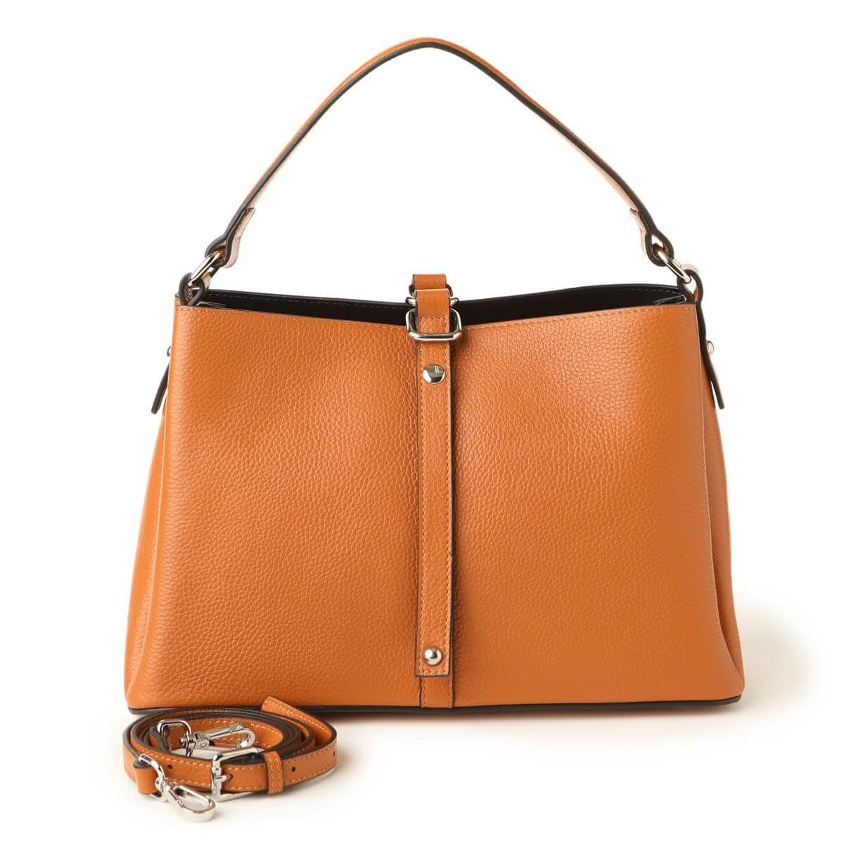 シュリンクレザーワンハンドルバッグ