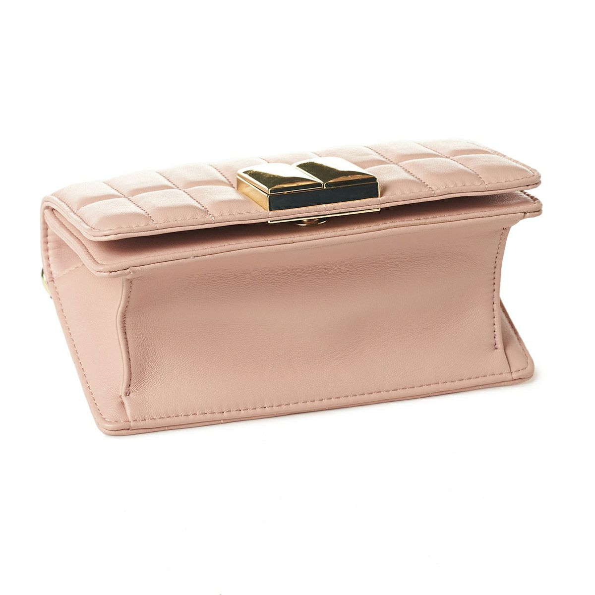 レザー ボックスキルティングポシェット