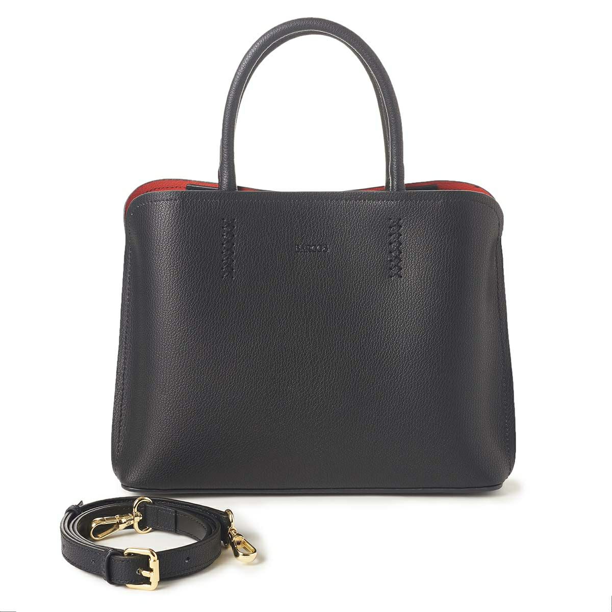 レザー2wayハンドバッグ