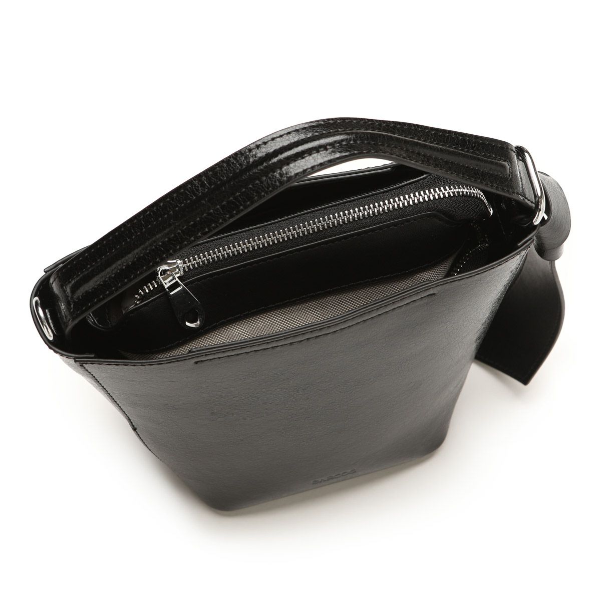 パテントレザーハンドバッグ