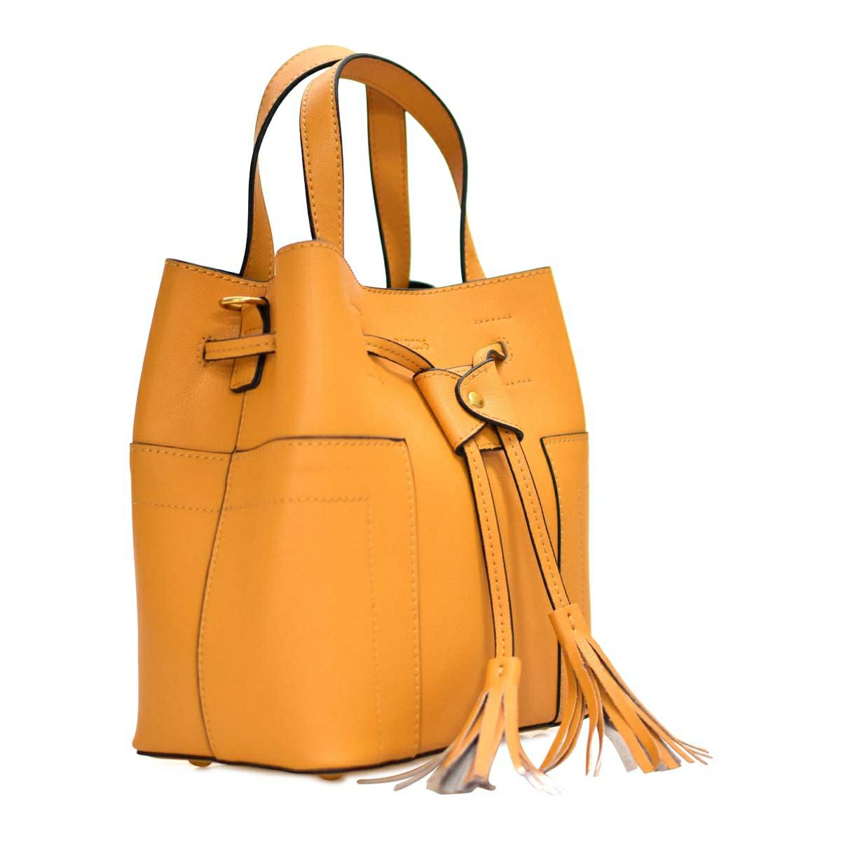 巾着フリンジバッグ