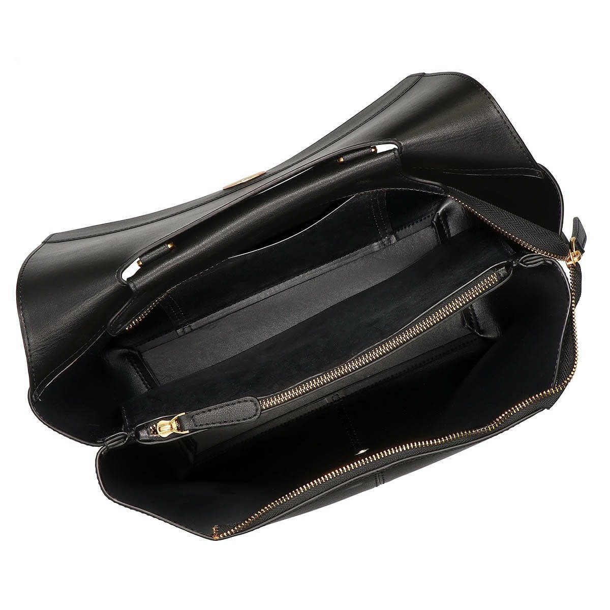 2wayレザー大判ハンドバッグ