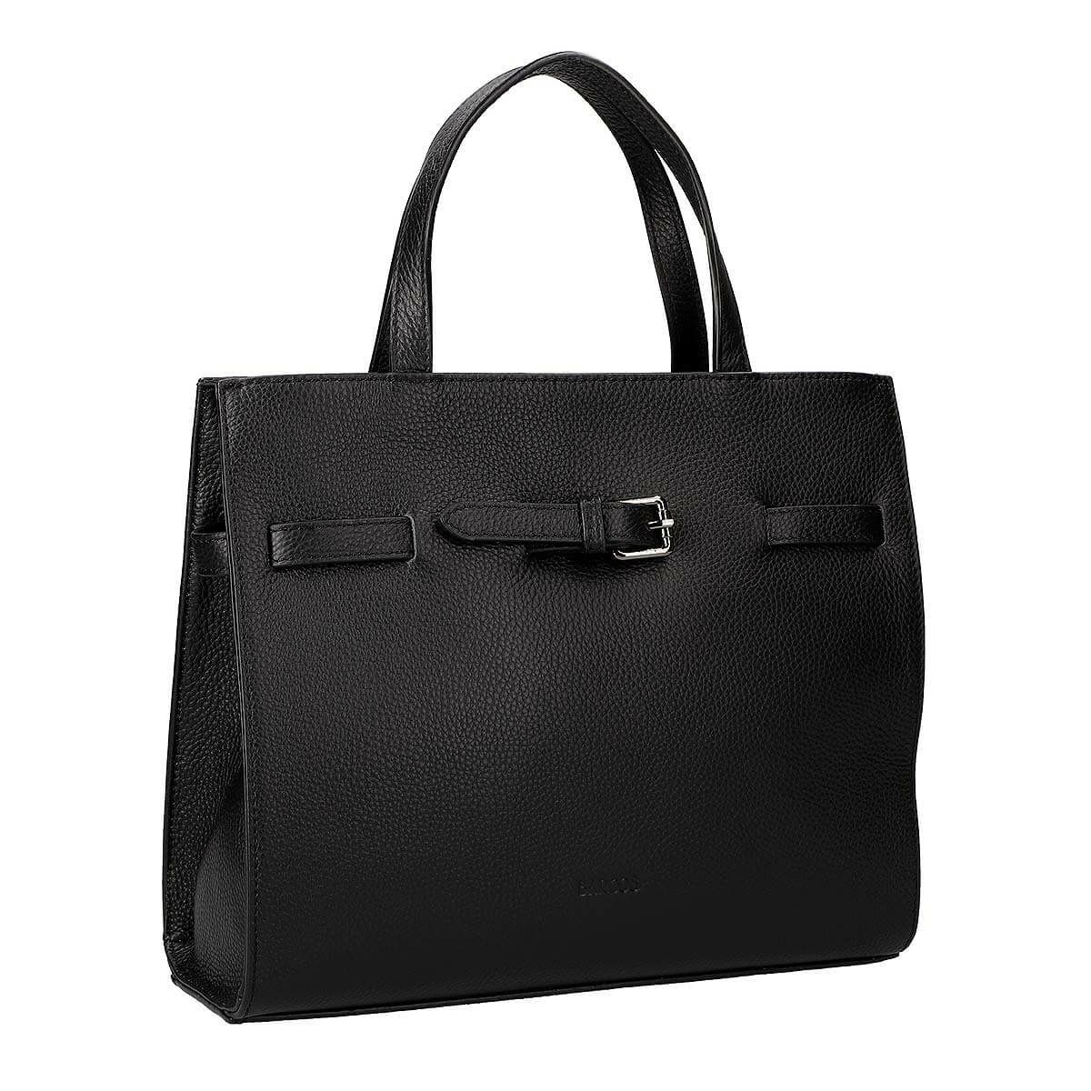 牛革 2wayフロントベルト付きハンドバッグ