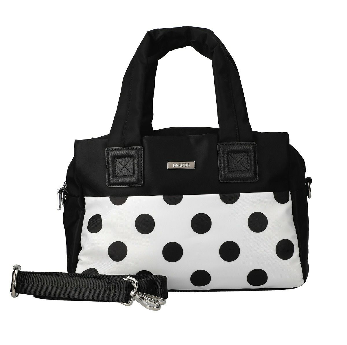 水玉柄ミニボストンバッグ