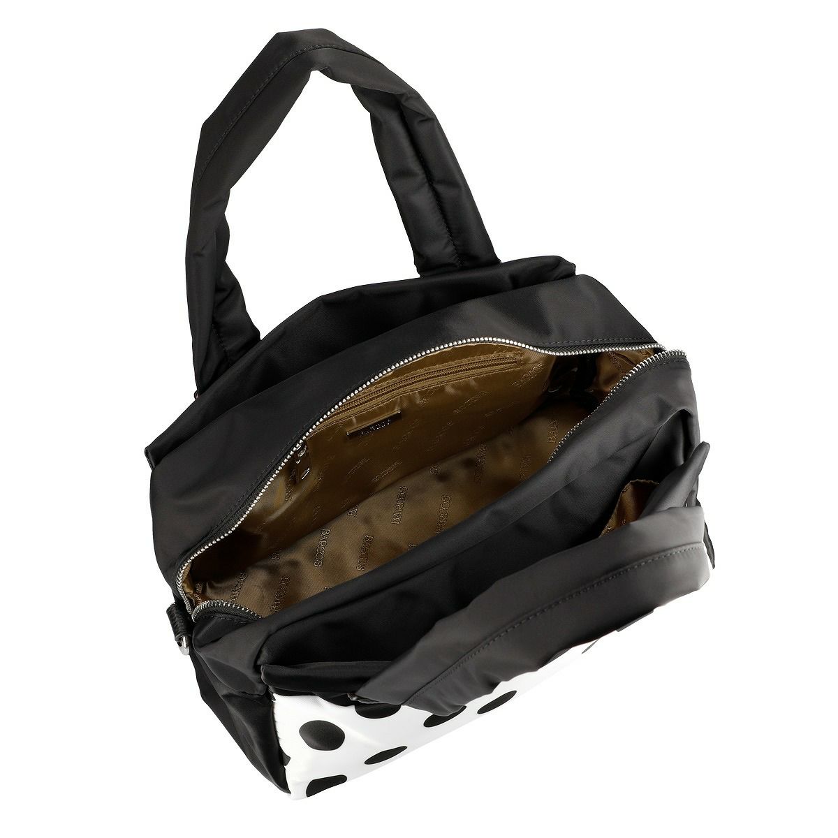 水玉柄ミニボストンバッグ