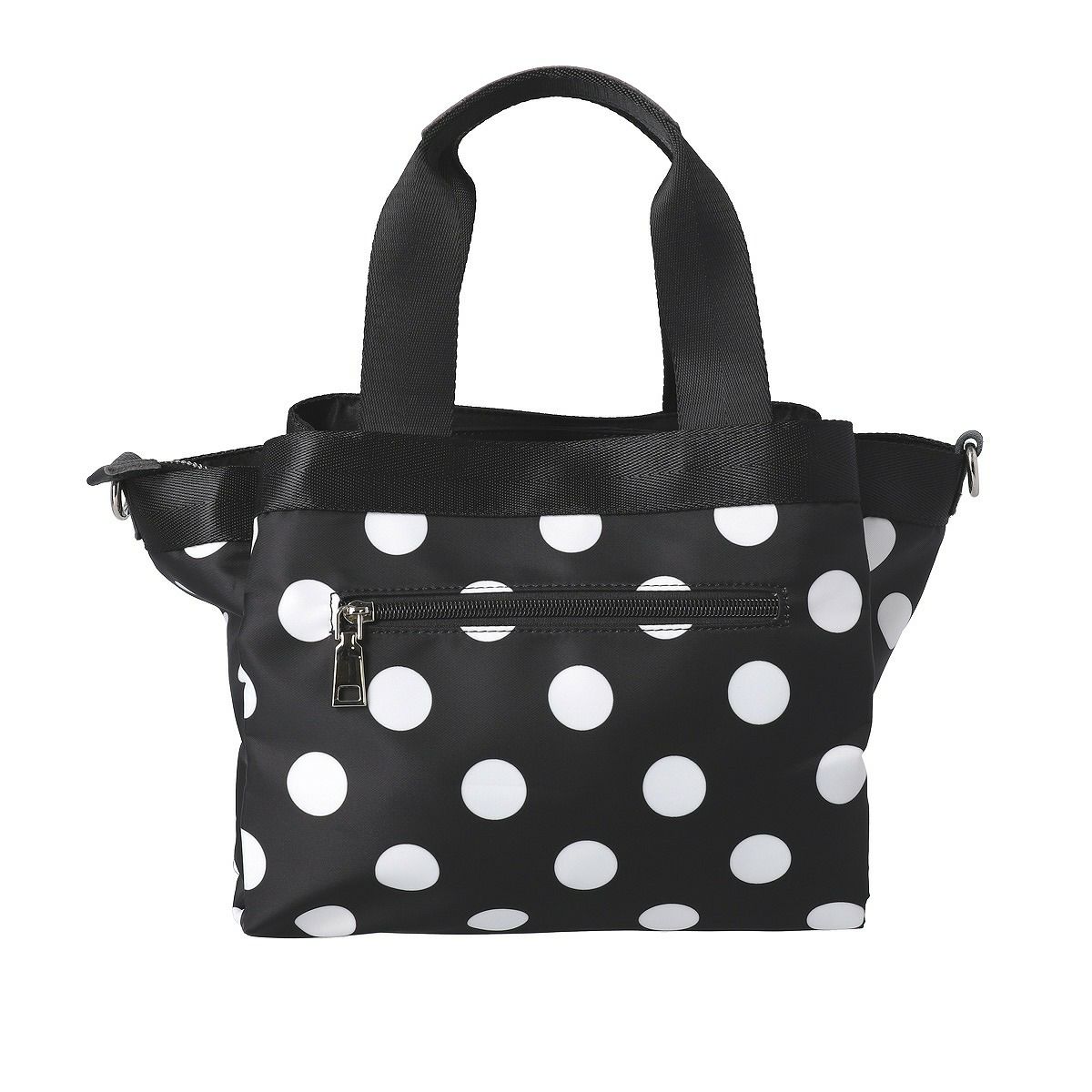 水玉柄ハンドバッグ