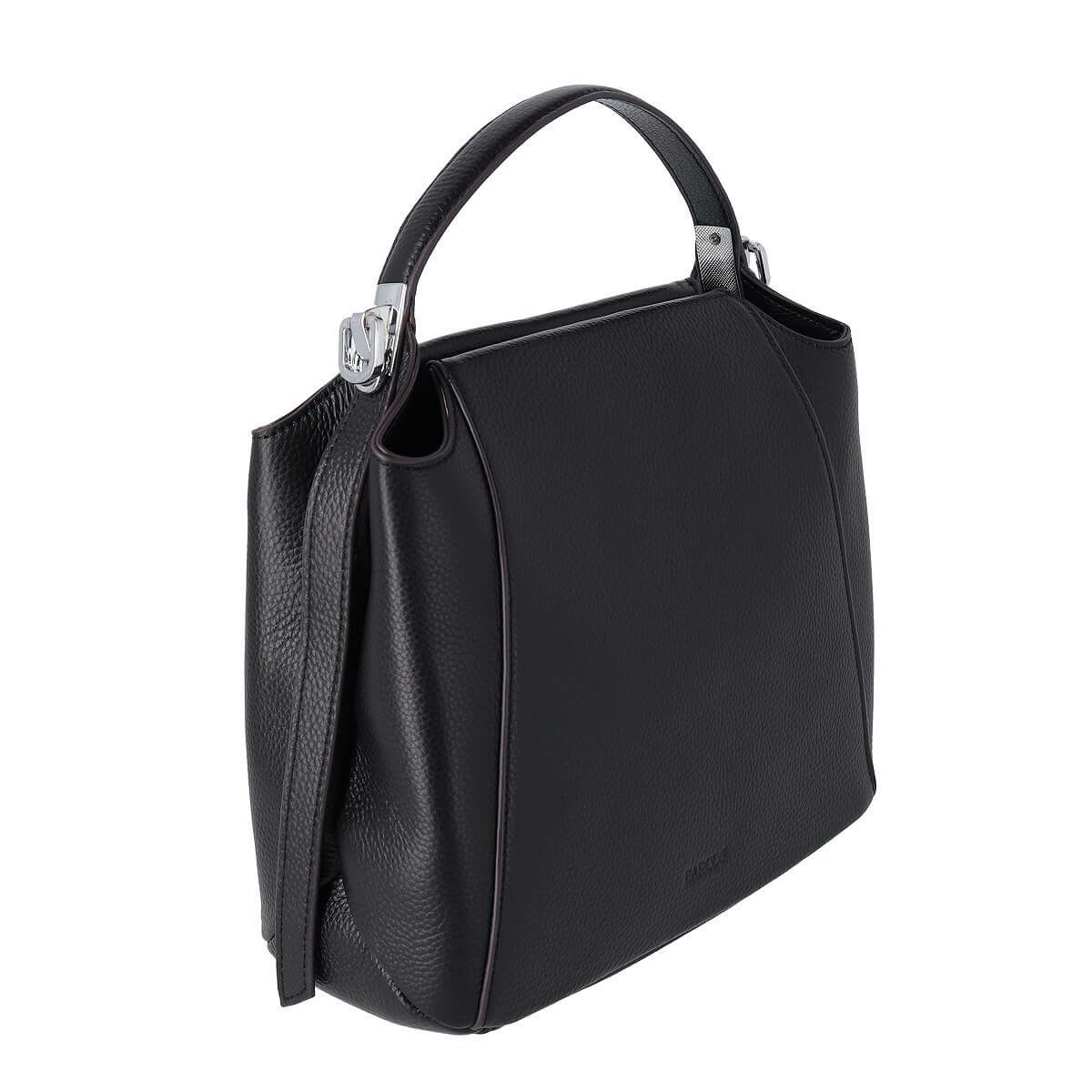 ワンハンドル2wayレザーハンドバッグ