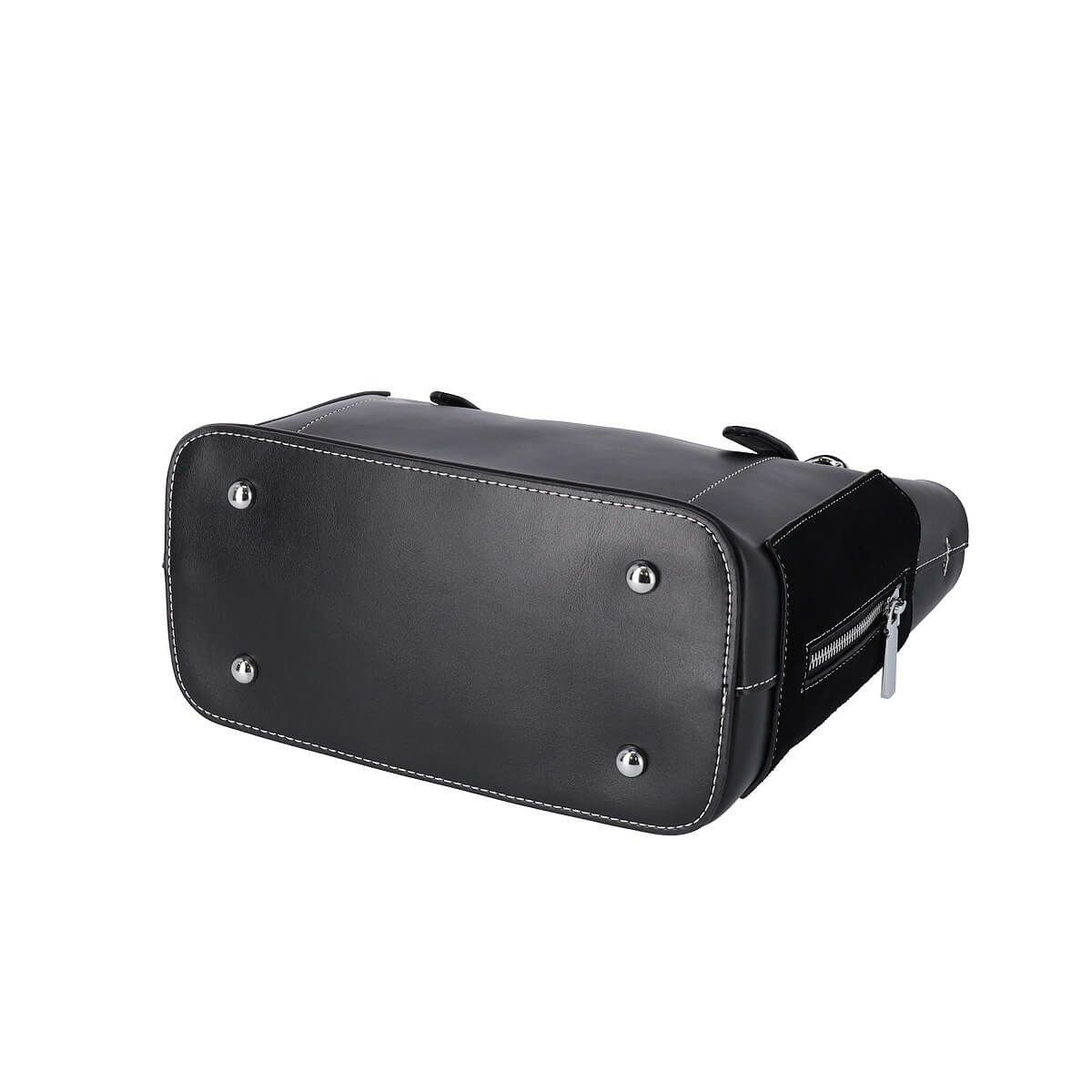 異素材切り替え2wayハンドバッグ